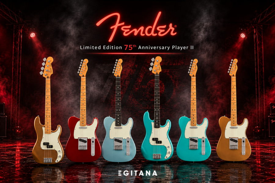 Aniversario 75 Jugador II - Descubre la nueva Player II: tu regalo perfecto por los 75 años de Fender
